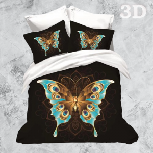 Funda Nórdica 3D 6 Piezas Mariposa