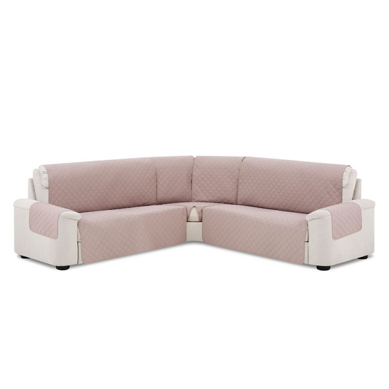 Cubre Rinconera Acolchada Reversible Couch Cover Belmarti Lino - Marfil